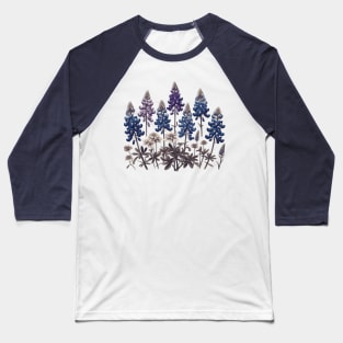 Vintage Bluebonnets Botanical Baseball T-Shirt